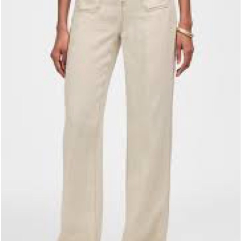 Pilcro pull on front pocket pants like blue/mint color size small